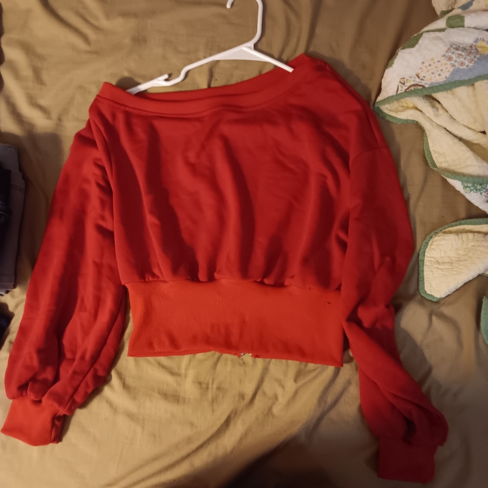 SHEIN Red Off-Shoulder Blouse